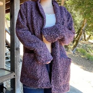 fairy grunge 🧚‍♀️ multi textured/colored purple coat